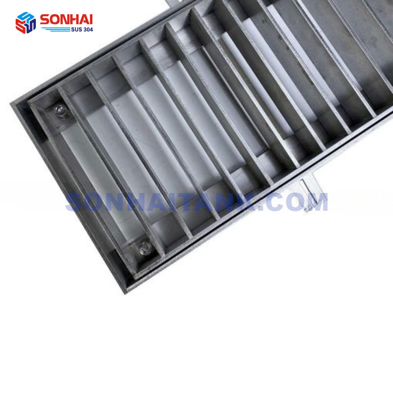 Nắp rãnh thoát nước Grating nan ngang - tải trung bình