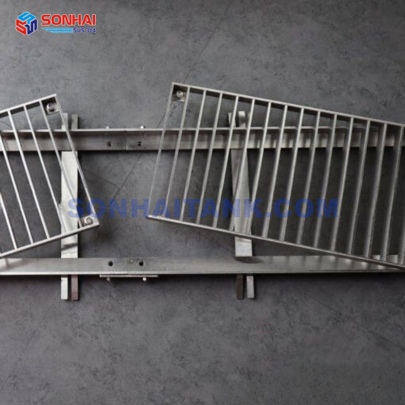 Nắp rãnh thoát nước Grating nan ngang - tải trung bình
