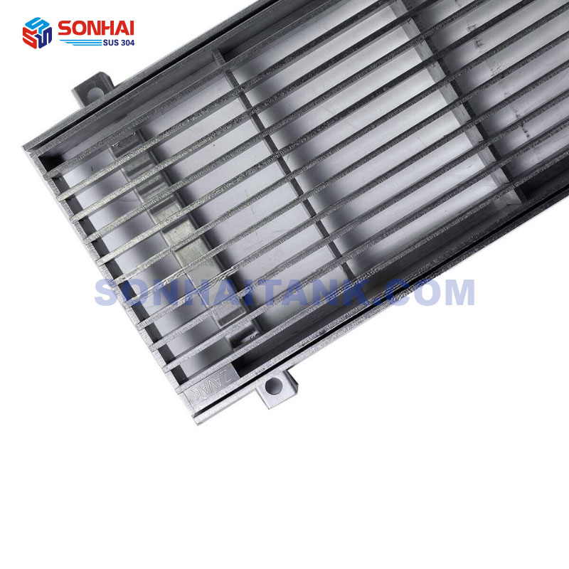 Nắp rãnh thoát nước Grating nan dọc, tiết diện vuông - tải thấp