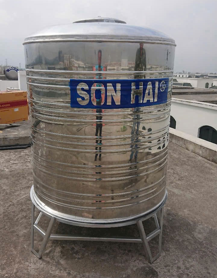 Bồn nước inox sơn hai