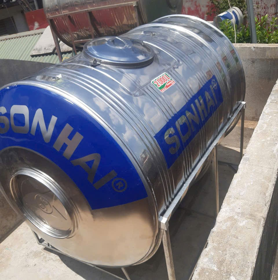 Bồn nước inox sơn hai