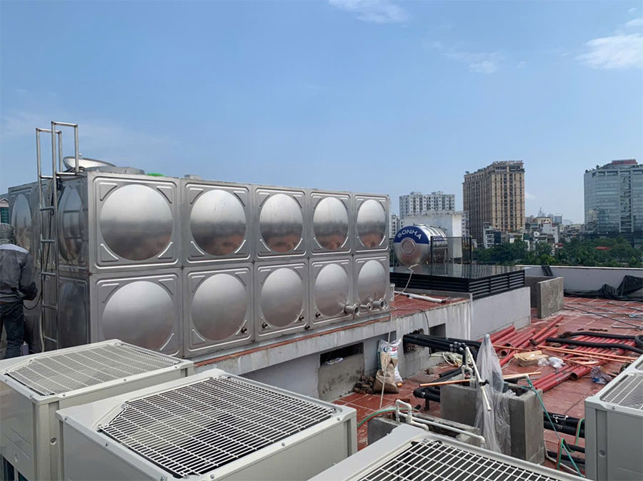 Bồn bể inox công nghiệp Sơn Hải 360 m&sup3;