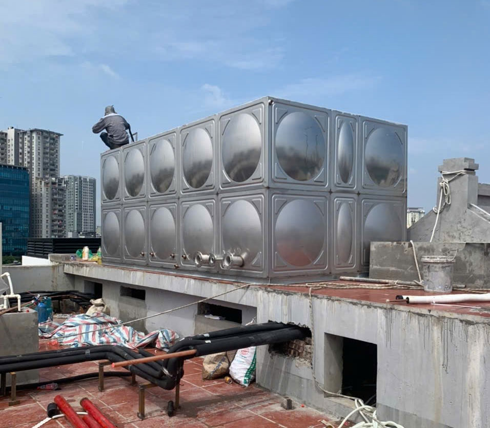 Bồn bể inox công nghiệp Sơn Hải 360 m&sup3;