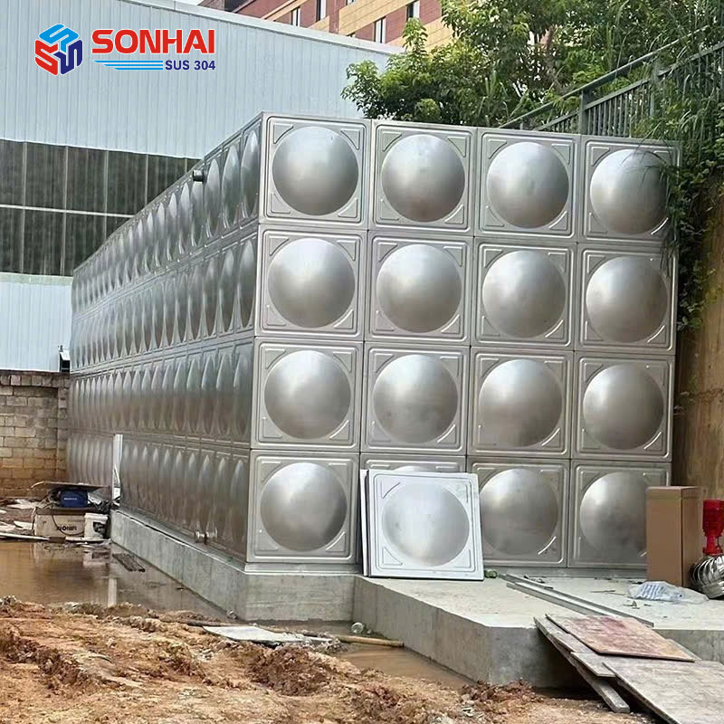 Bồn bể inox công nghiệp Sơn Hải 360 m&sup3;